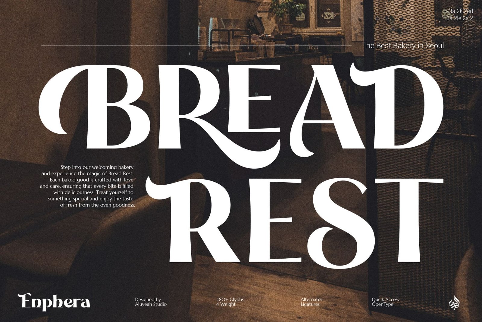 Enphera - A Sophisticated Ligature Display Typeface!