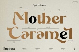 Enphera - A Sophisticated Ligature Display Typeface!