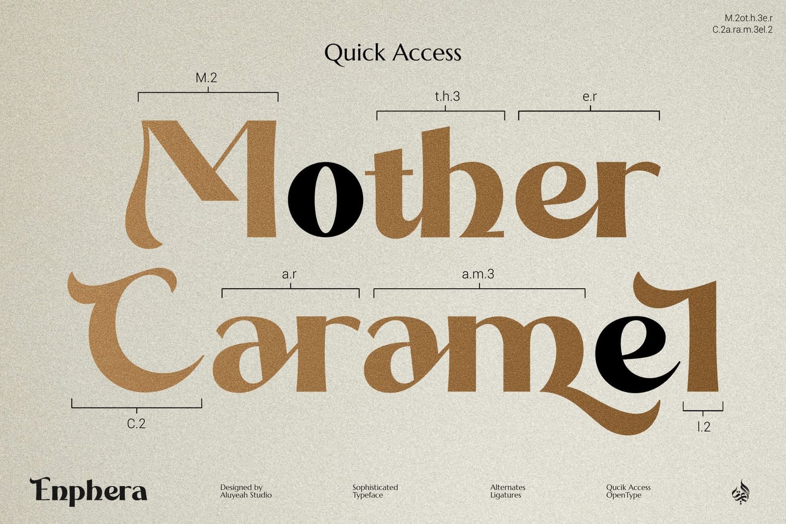 Enphera - A Sophisticated Ligature Display Typeface!