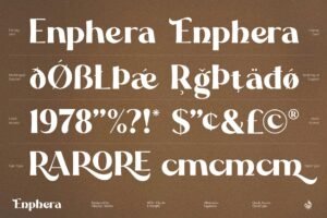 Enphera - A Sophisticated Ligature Display Typeface!