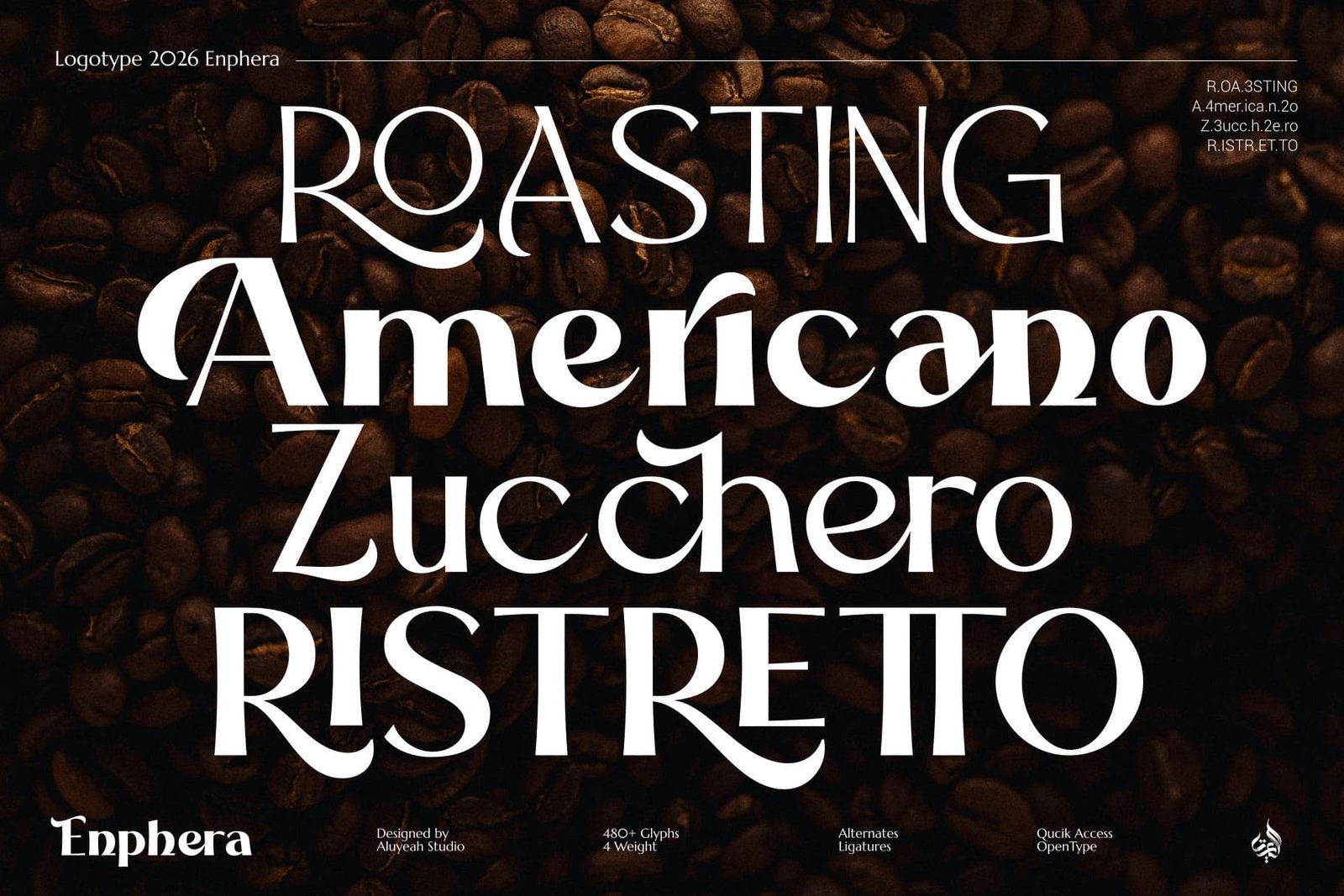 Enphera - A Sophisticated Ligature Display Typeface!