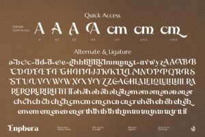 Enphera - A Sophisticated Ligature Display Typeface!