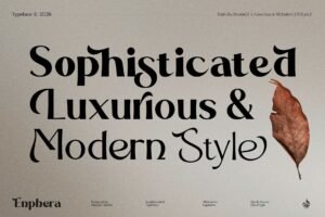 Enphera - A Sophisticated Ligature Display Typeface!