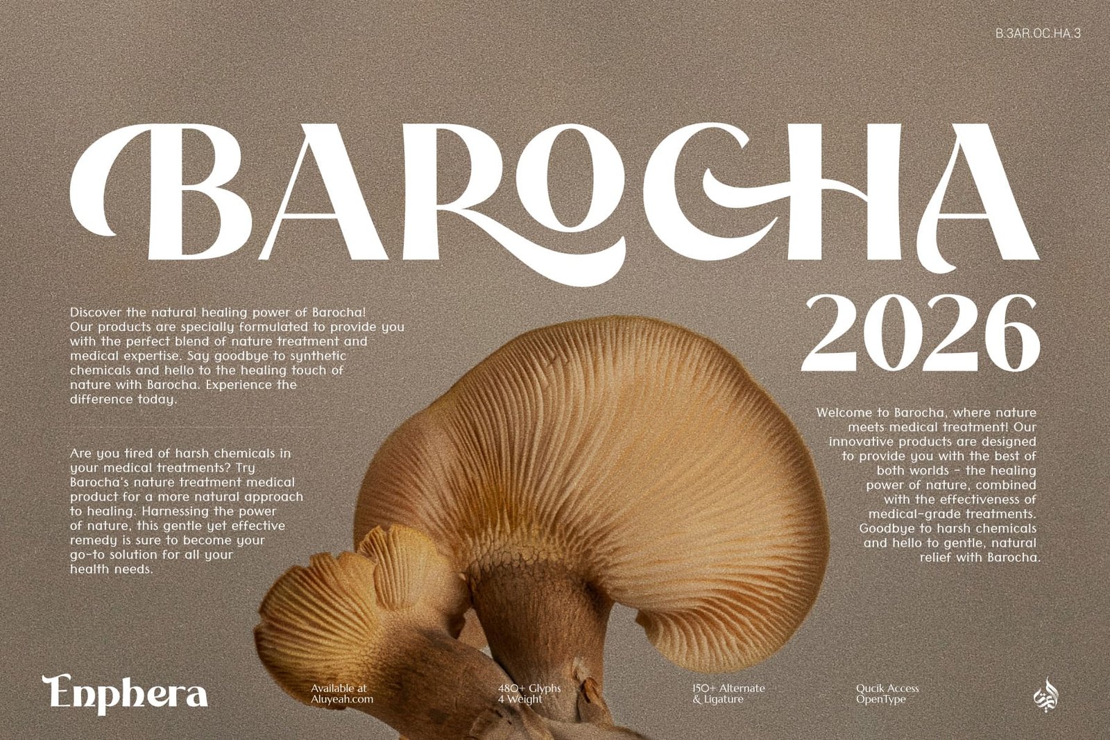 Enphera - A Sophisticated Ligature Display Typeface!