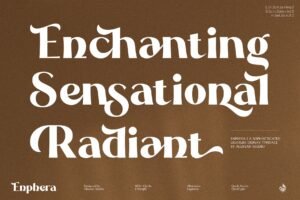 Enphera - A Sophisticated Ligature Display Typeface!
