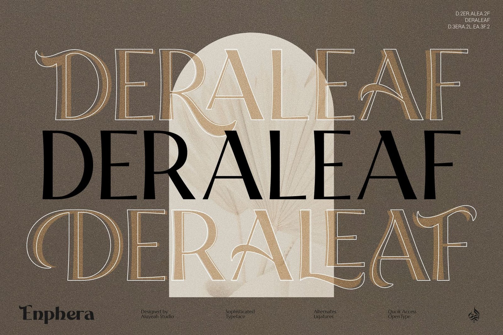 Enphera - A Sophisticated Ligature Display Typeface!