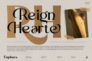 Enphera - A Sophisticated Ligature Display Typeface!