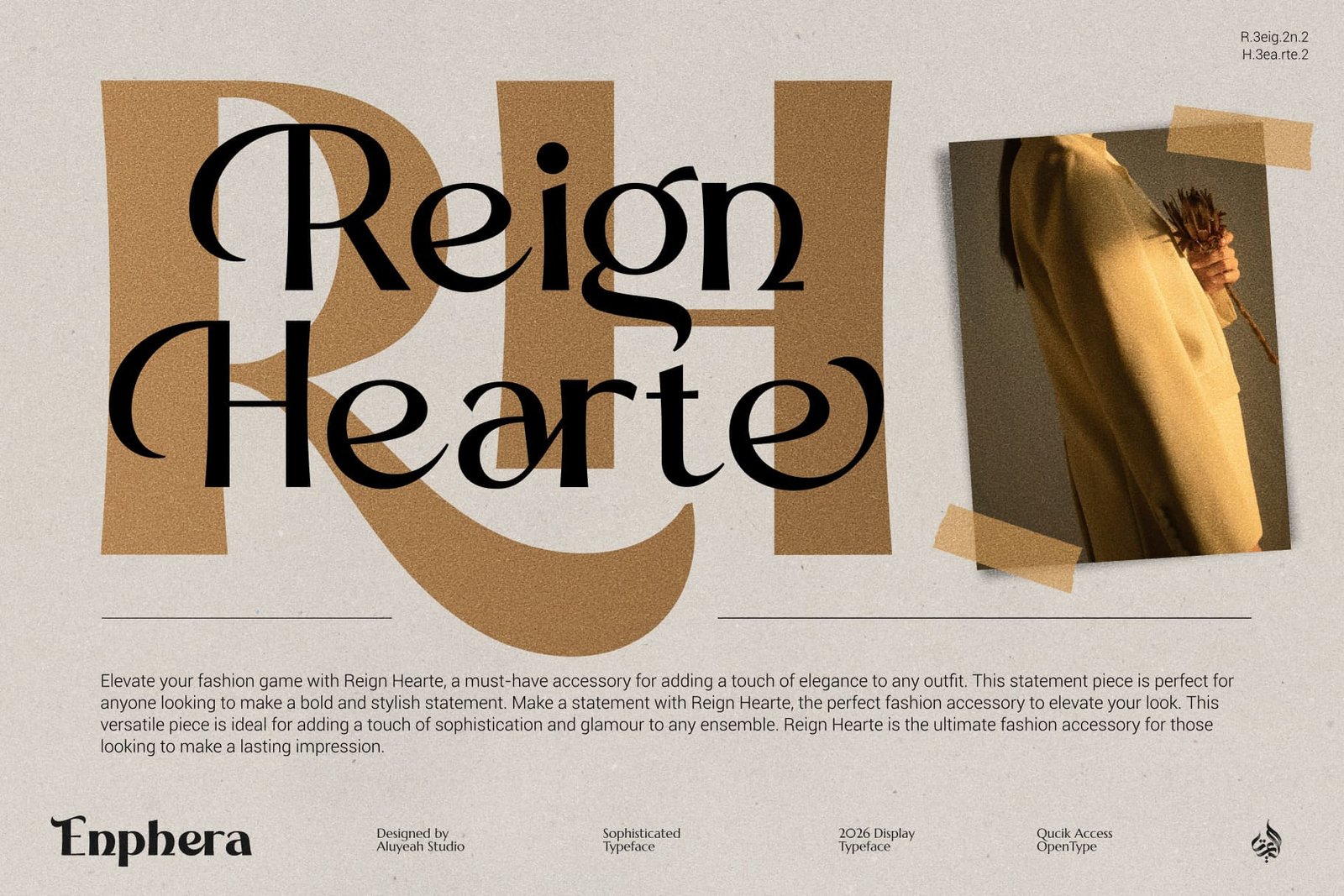 Enphera - A Sophisticated Ligature Display Typeface!