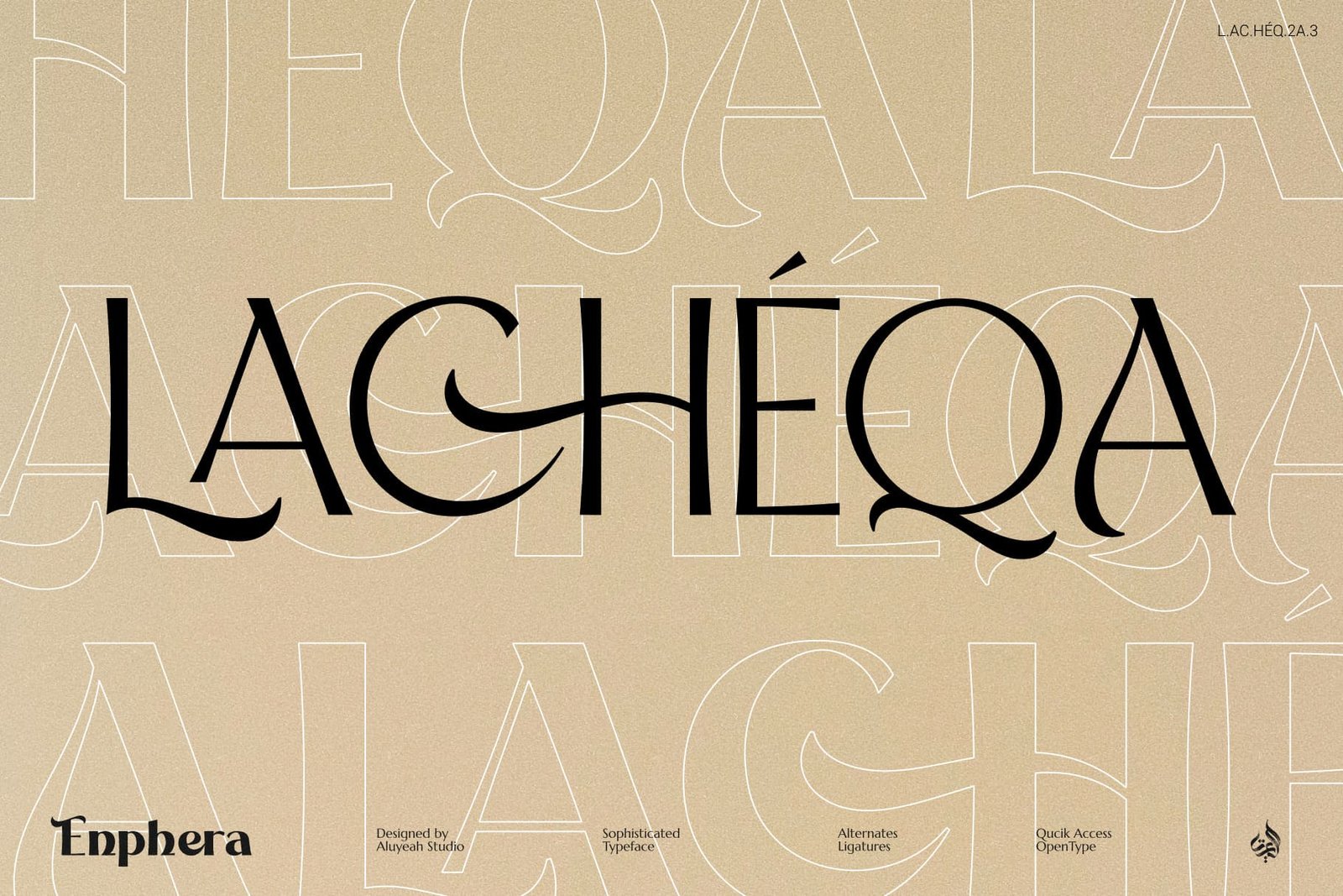 Enphera - A Sophisticated Ligature Display Typeface!